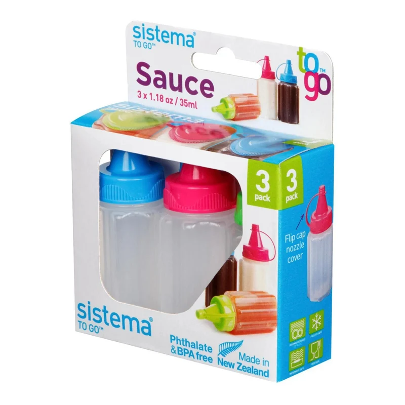 Sistema® Cf 3 Bottiglie Pp To Go Ml35