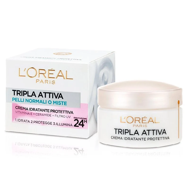 Loreal Paris Tripla Attiva Crema Protettiva Pelle Normale - 50ml