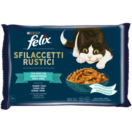Felix Sfilaccetti Rustici Tonno&Salmone Gr.80X4