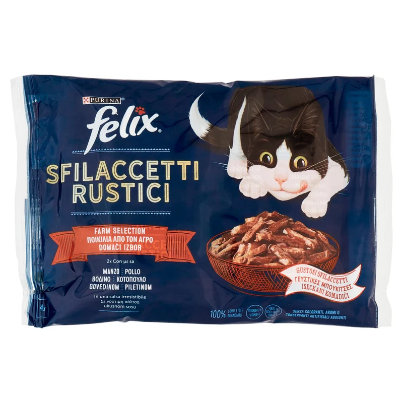 Felix Sfilaccetti Rustici Manzo&Pollo Gr.80X4