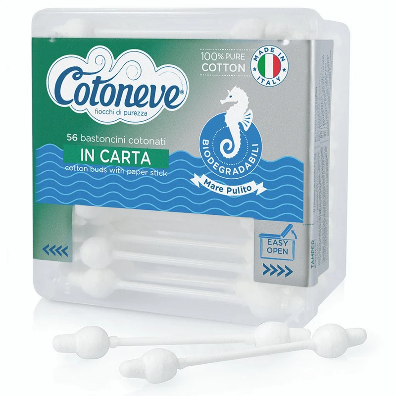 Cotoneve Bastoncini Baby Puliorecchie in Cotone - 56pz