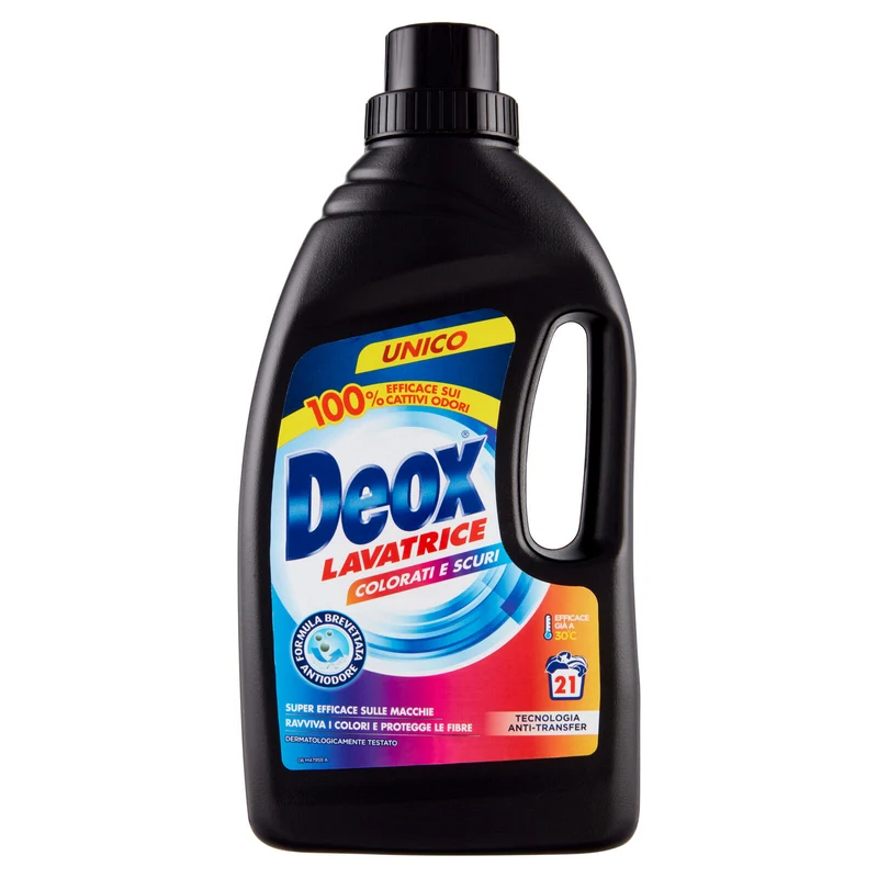 Deox Lavatrice Colorati e Scuri, Tecnologia Anti-Transfer, 21 lav, 1050 ml