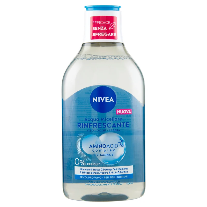 Nivea Acqua Micellare Rinfrescante per Pelli Normali 400 ml